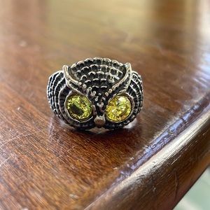 Sterling Silver Handcrafted Owl Ring